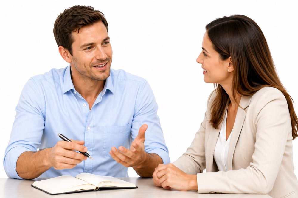 Manager coaching an employee during Developing Your Coaching Skills as a Manager training